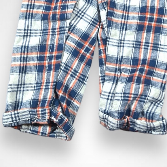 4/$20 Plaid Overalls in Blue and White - Picture 3 of 5